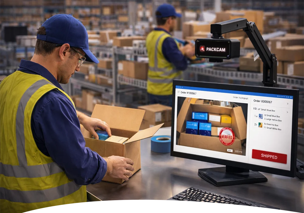 Packing Inspection Camera AI Video Verification for Packing & Order Fulfillment | Packcam